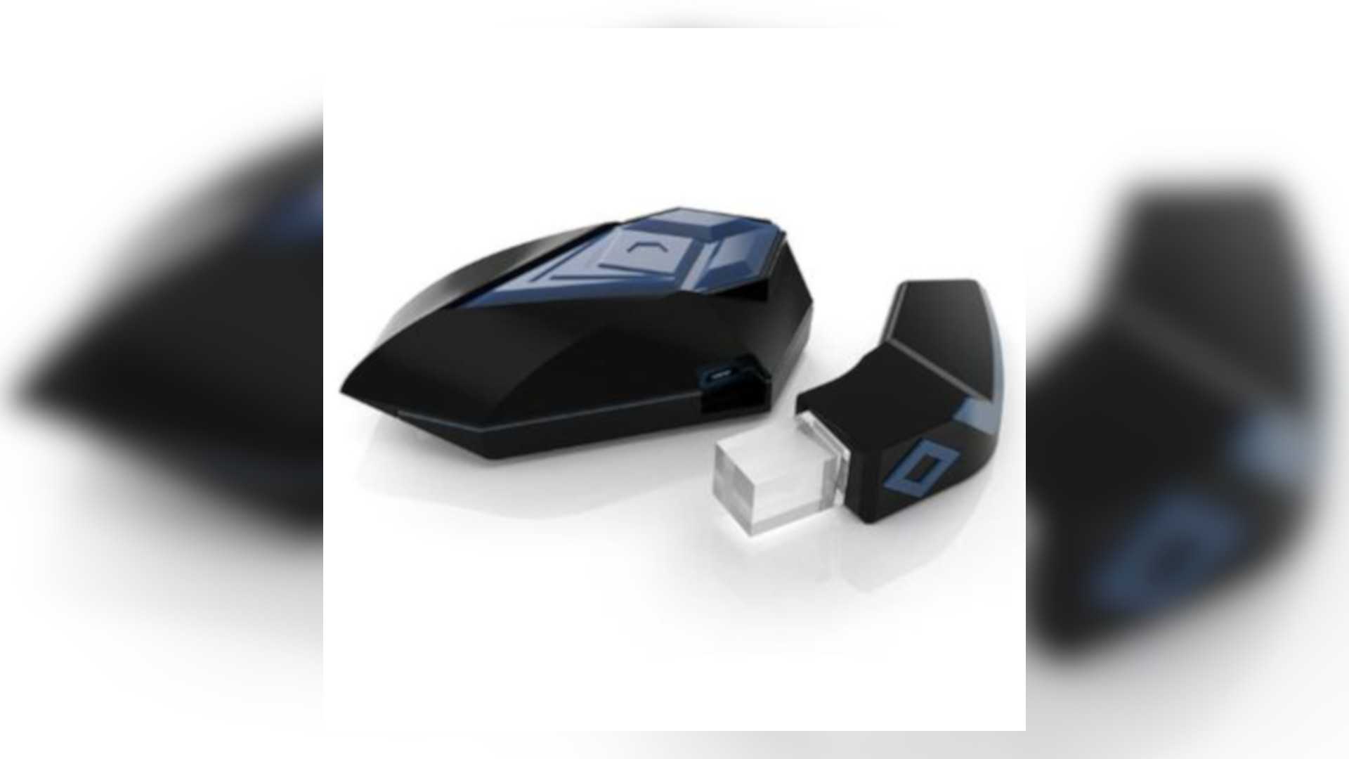 EyeRide分別由類似安全帽藍牙耳機的外部主機,搭配上安裝在面罩上緣的投影裝置組成