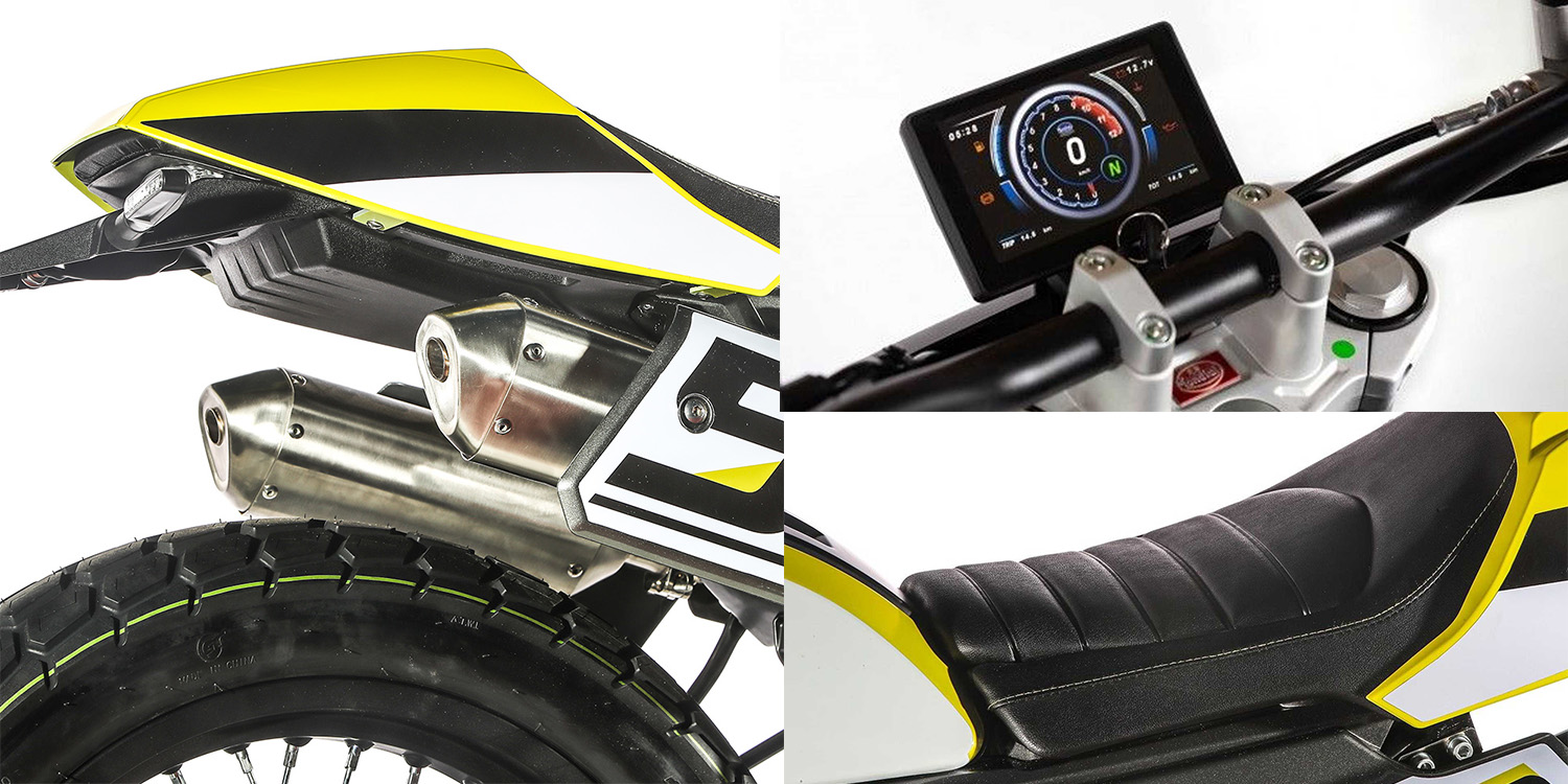 上繞雙出排氣管、TFT全彩液晶儀表和毛毛蟲坐墊,展現細膩的質感