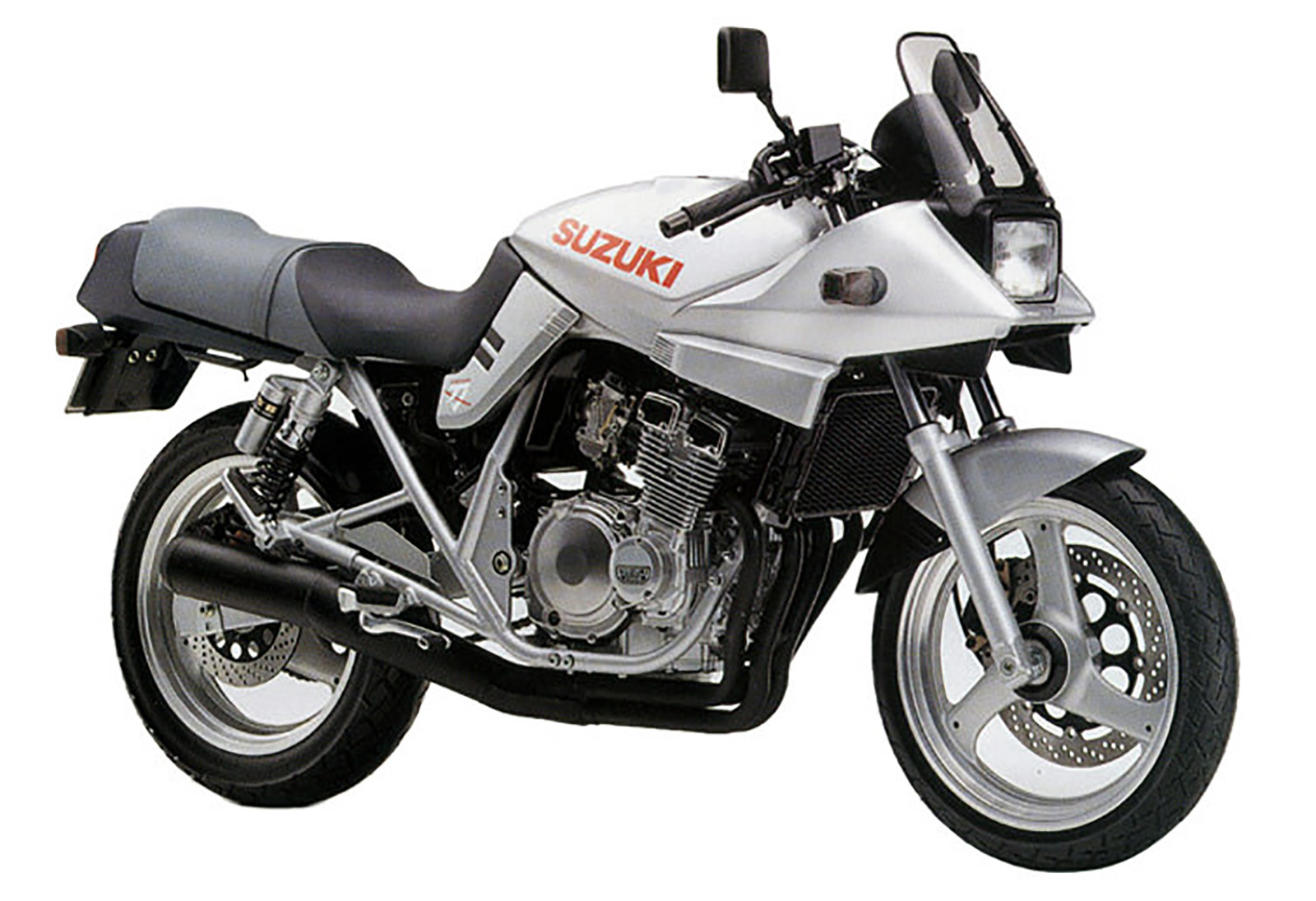 1991年推出的GSX 250 S在輪框上和其他級距的車款做出了明顯的分別。