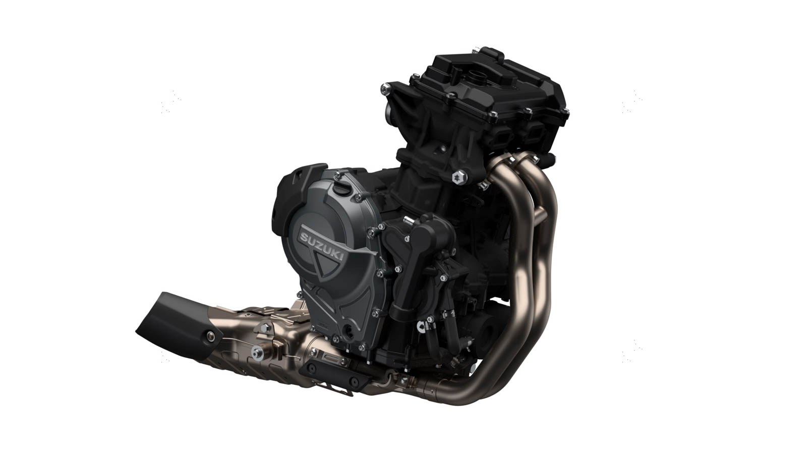 SUZUKI全新登場的776c.c.並列雙缸引擎，同樣採用270度曲軸設計