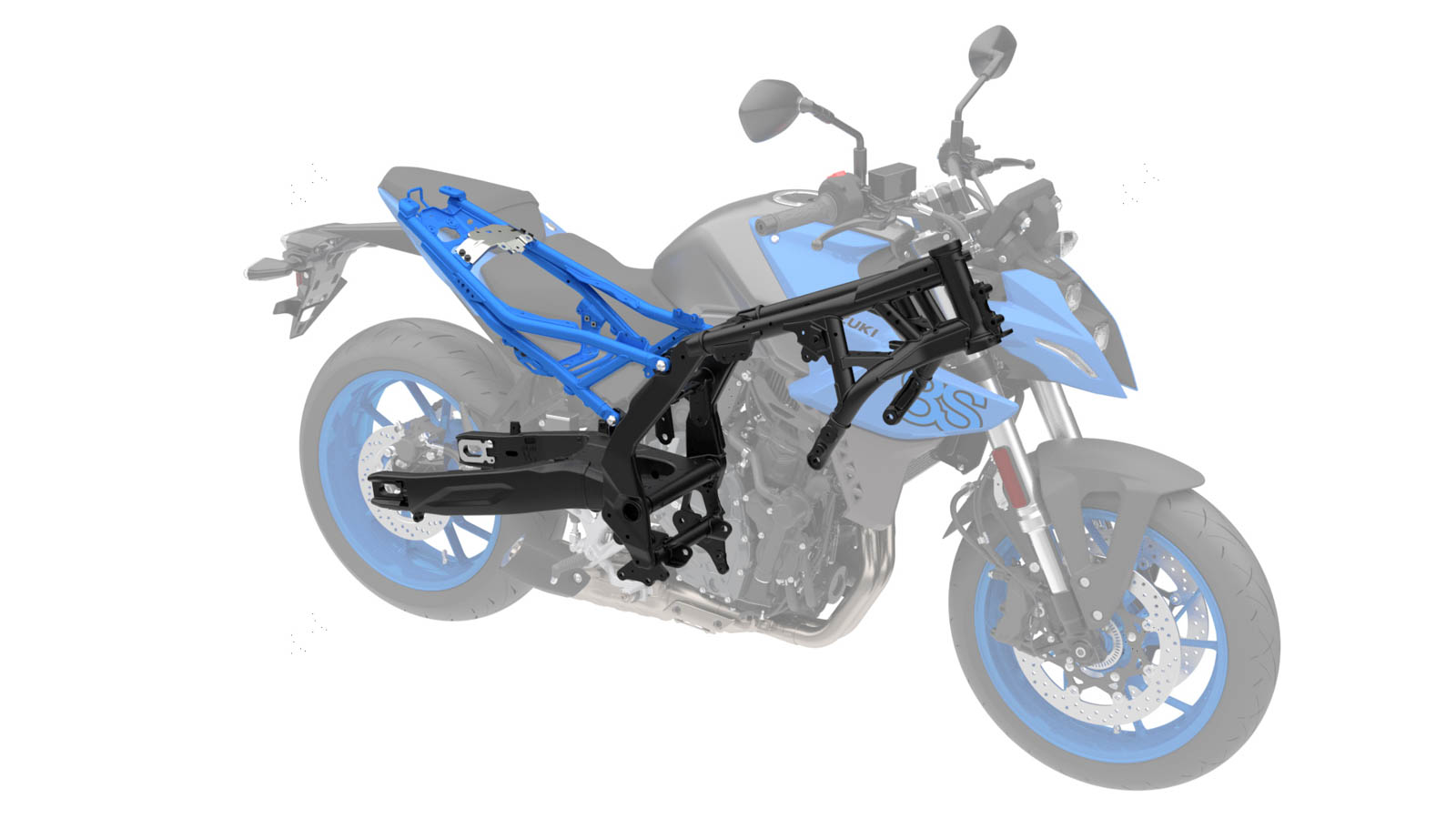 SUZUKI GSX-8S 車架使用全新開發的設計