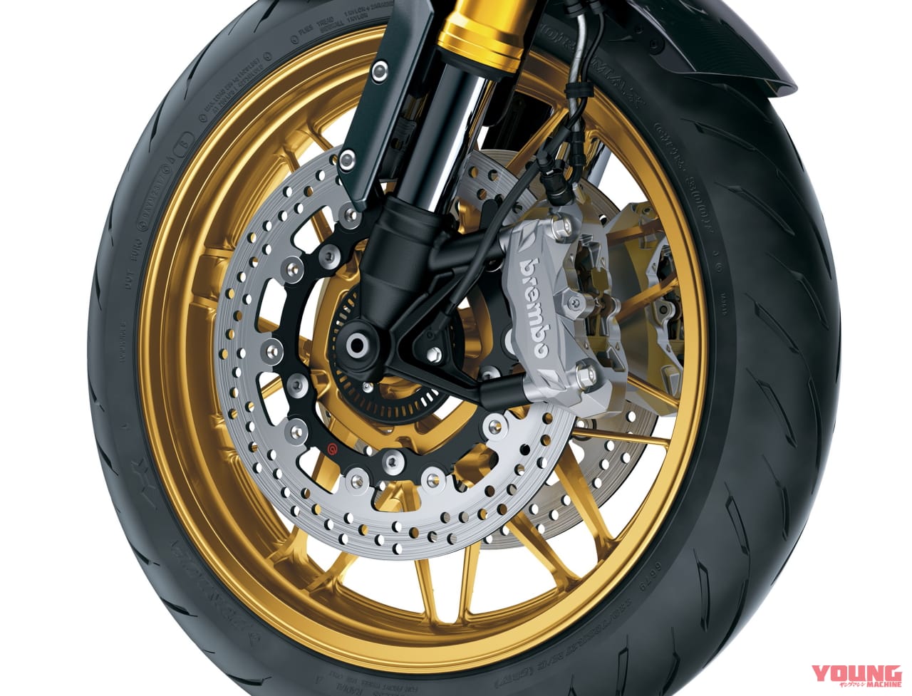 前剎車碟盤換上BREMBO M4.32輻射四活塞卡鉗