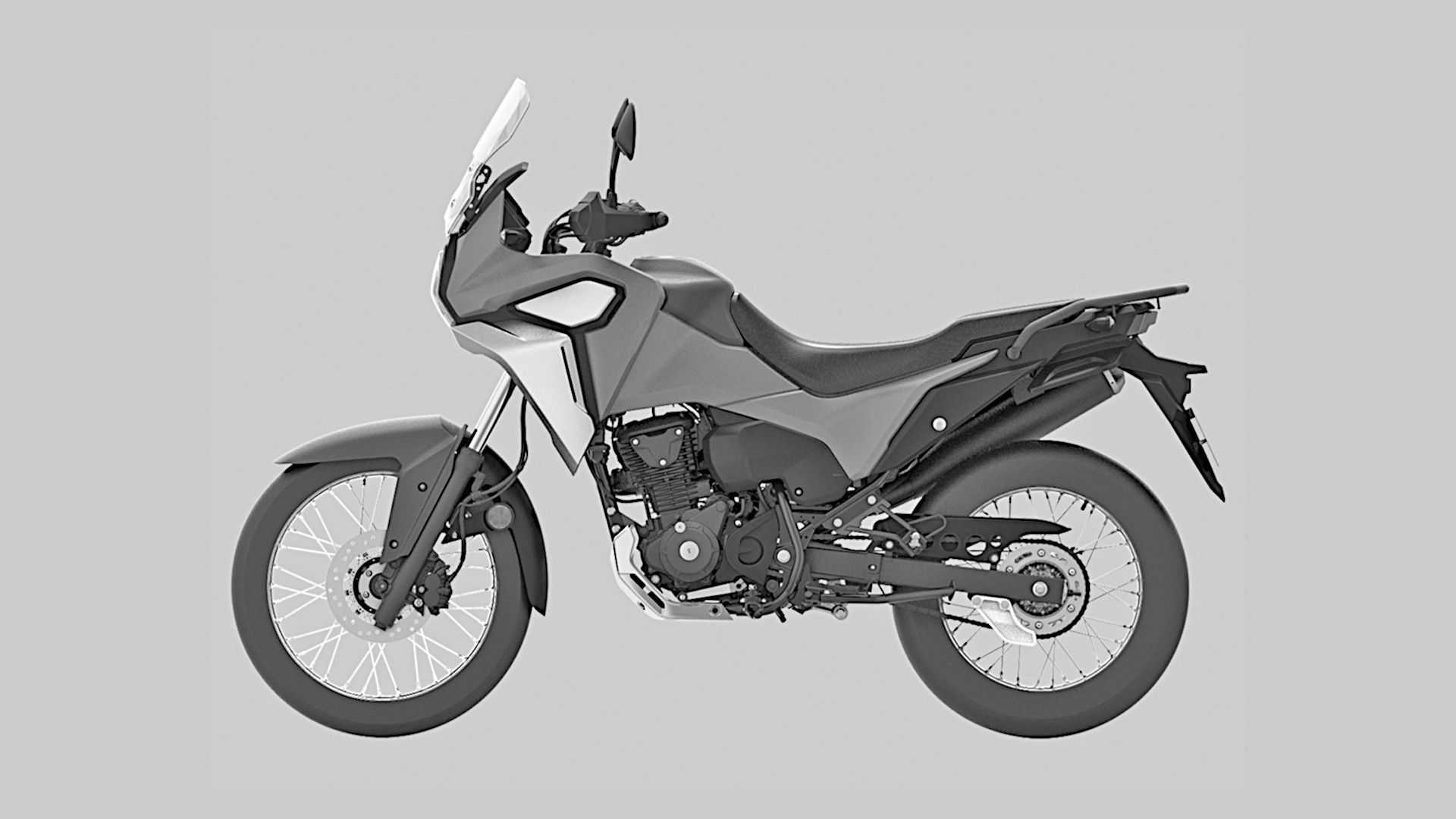 側面看起來非常像小一號的AFRICA TWIN