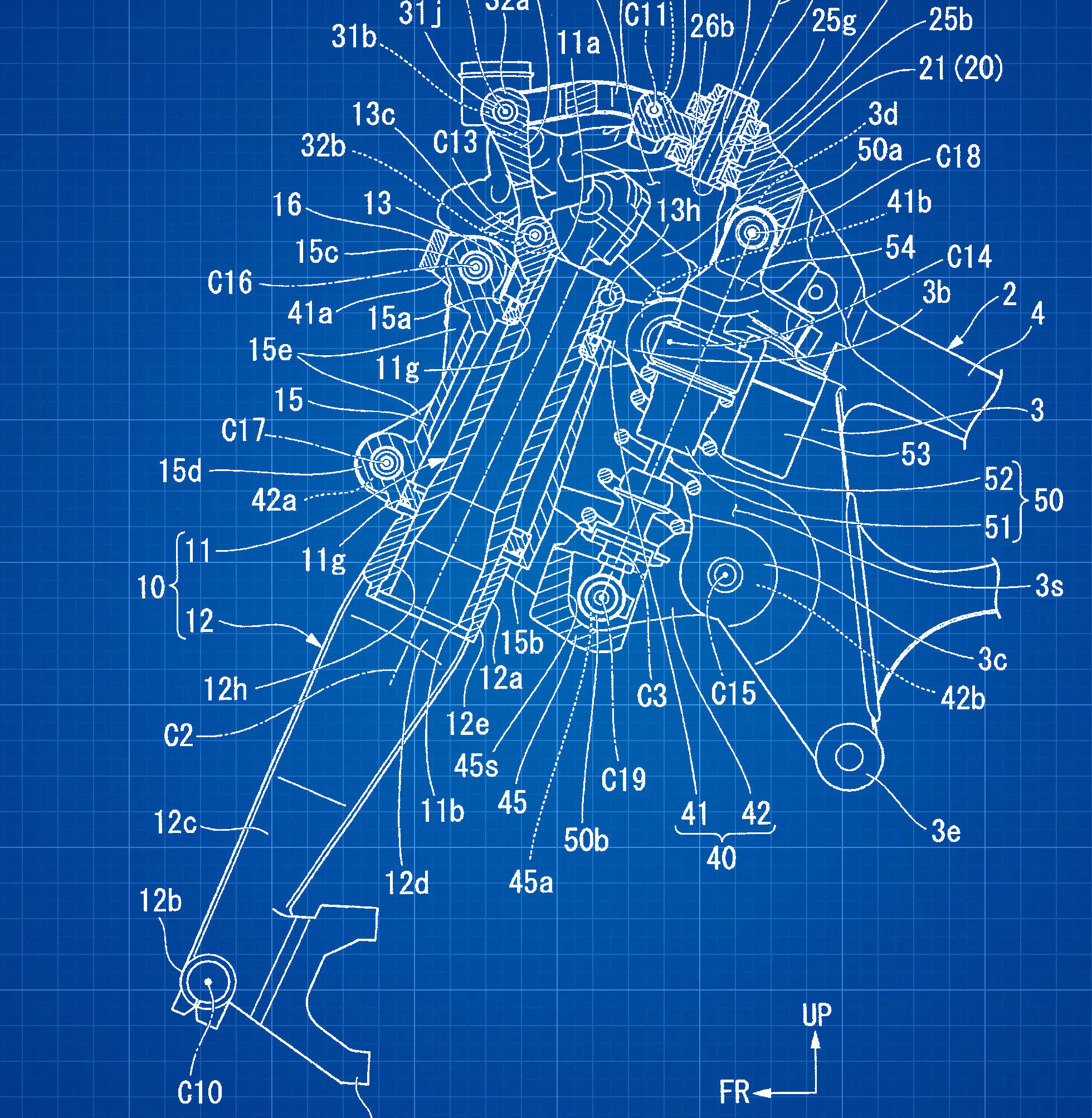 Hossack 前叉的特點是將避震和轉向功能分開，如此一來前懸吊可以達到最佳的強度重量比。