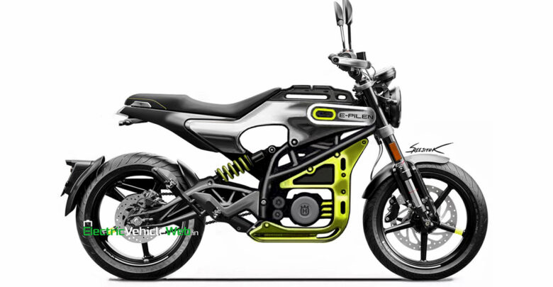 國外網站根據曝光的縮圖繪製的E-Pilen渲染圖，可以看出大量Husqvarna復古街車的設計元素