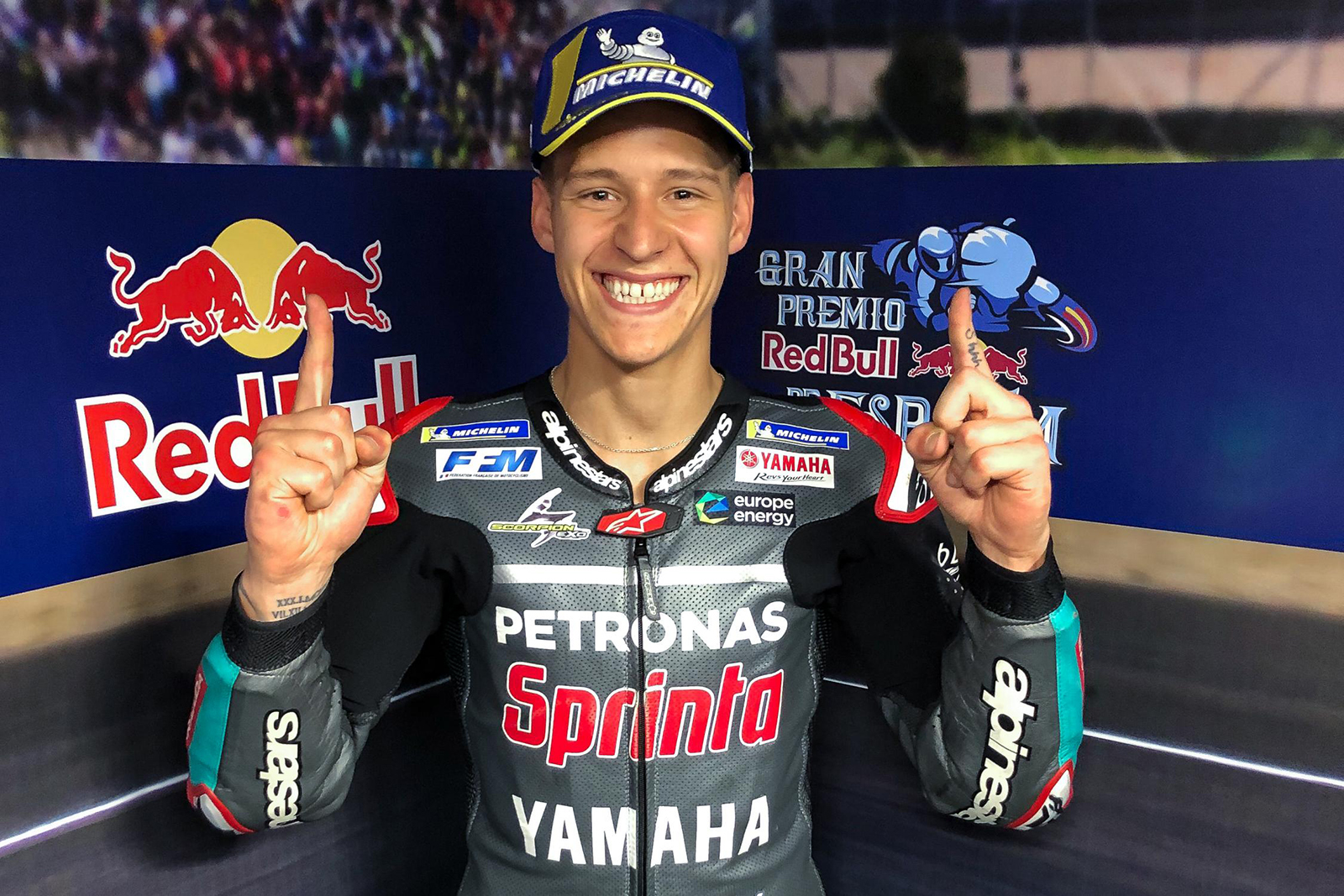 在Jerez的週六夜,肯定是Quartararo人生中情緒最高漲的一晚