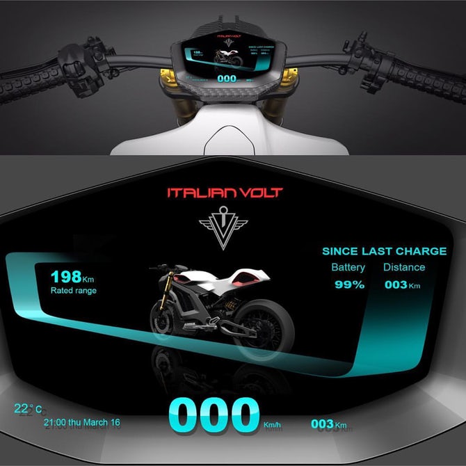 觸控式TFT 全彩液晶儀錶可與手機聯結（iOS/ Android），車主可透過自己的手機查看如充電進度，車輛位置等資訊，甚至還能調整車輛的引擎煞車和扭力參數