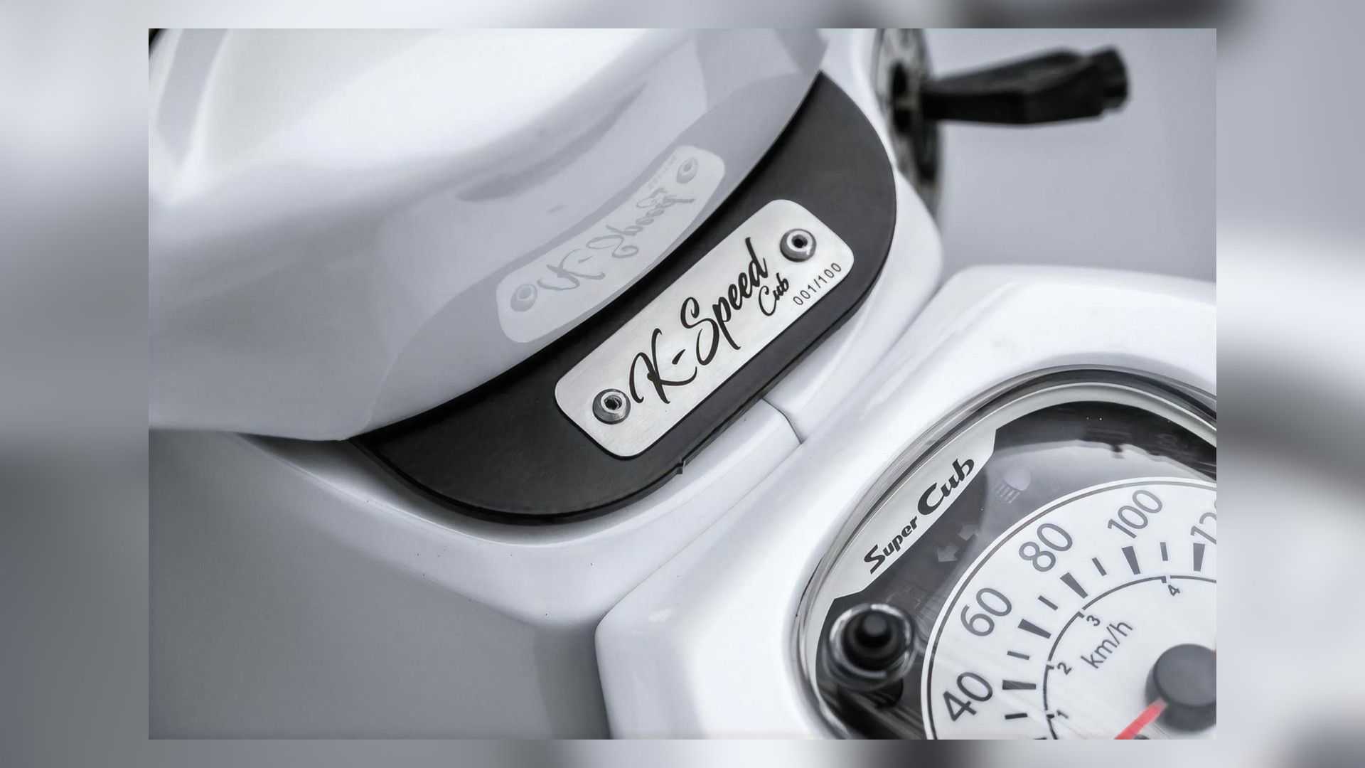 K-SPEED CUB 110限量版上有紀念銘牌