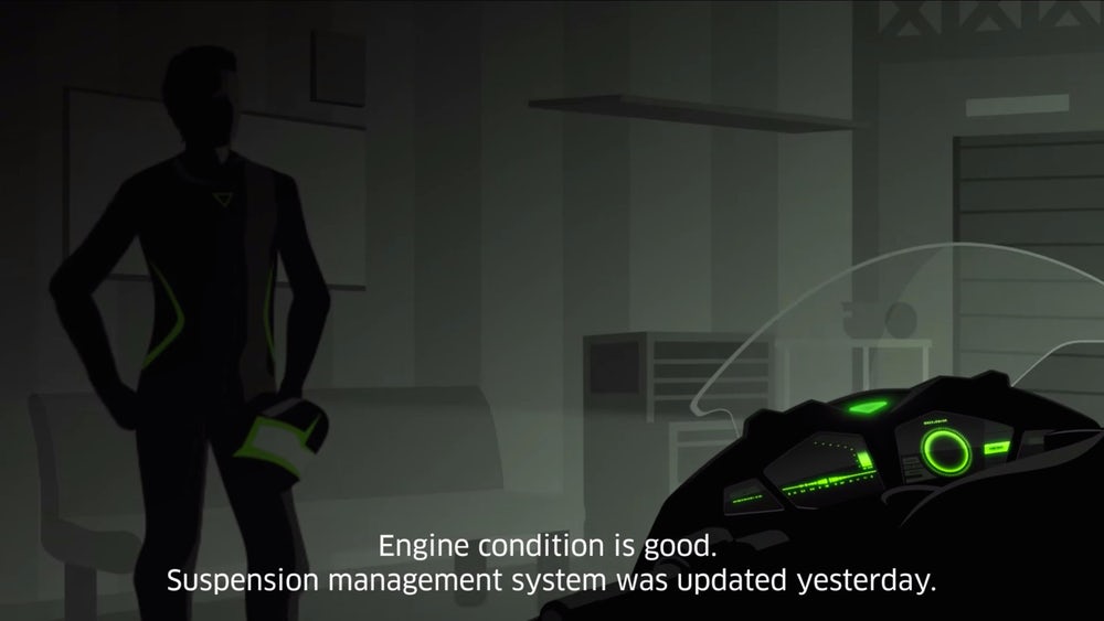 透過人工智慧的進展與成熟的互聯網，將來機車也能夠跟車主對話，並且輔助車主操作車輛