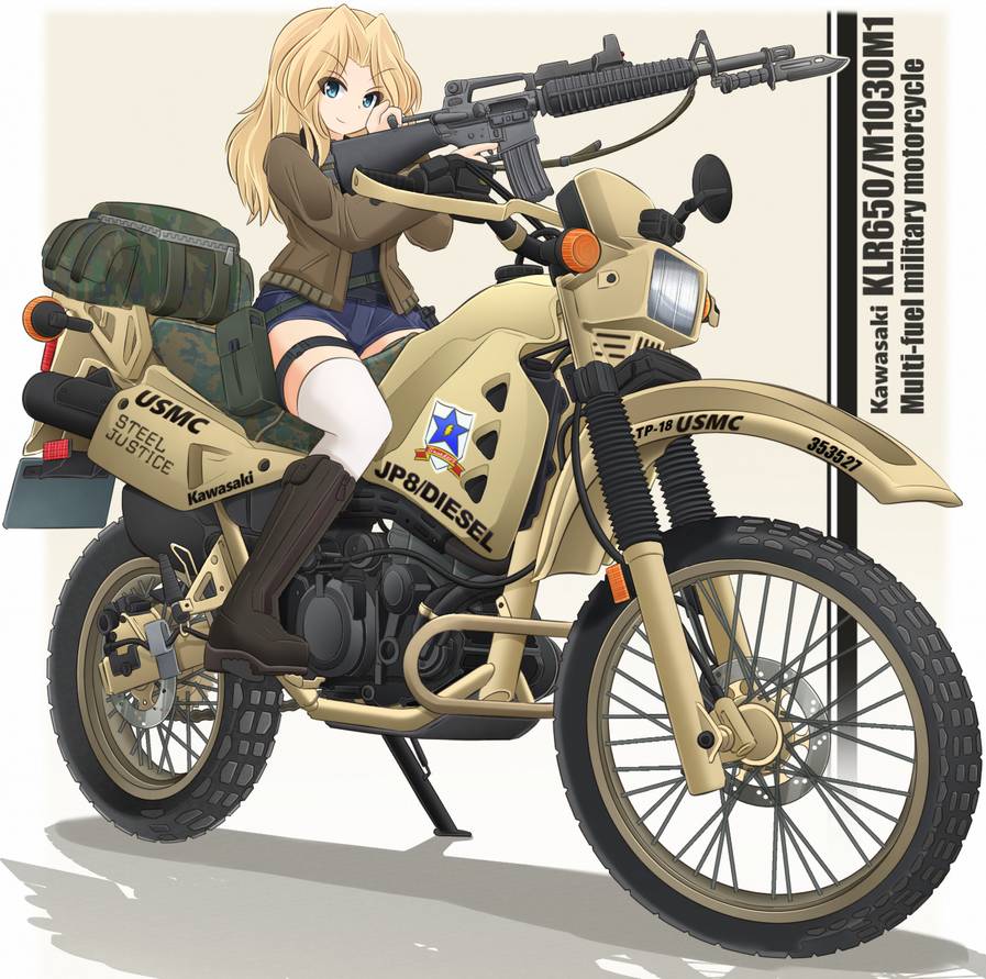 在動漫作品當中，也能看到M1030M1獨特的身影 圖片出處：繪師みけらん twitter