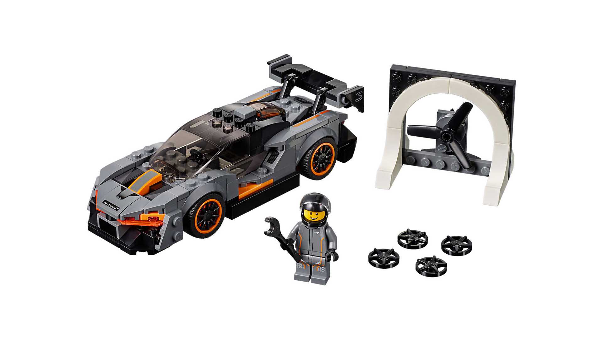 McLaren Senna的浮誇的空力套件,在LEGO的版本上也完美重現