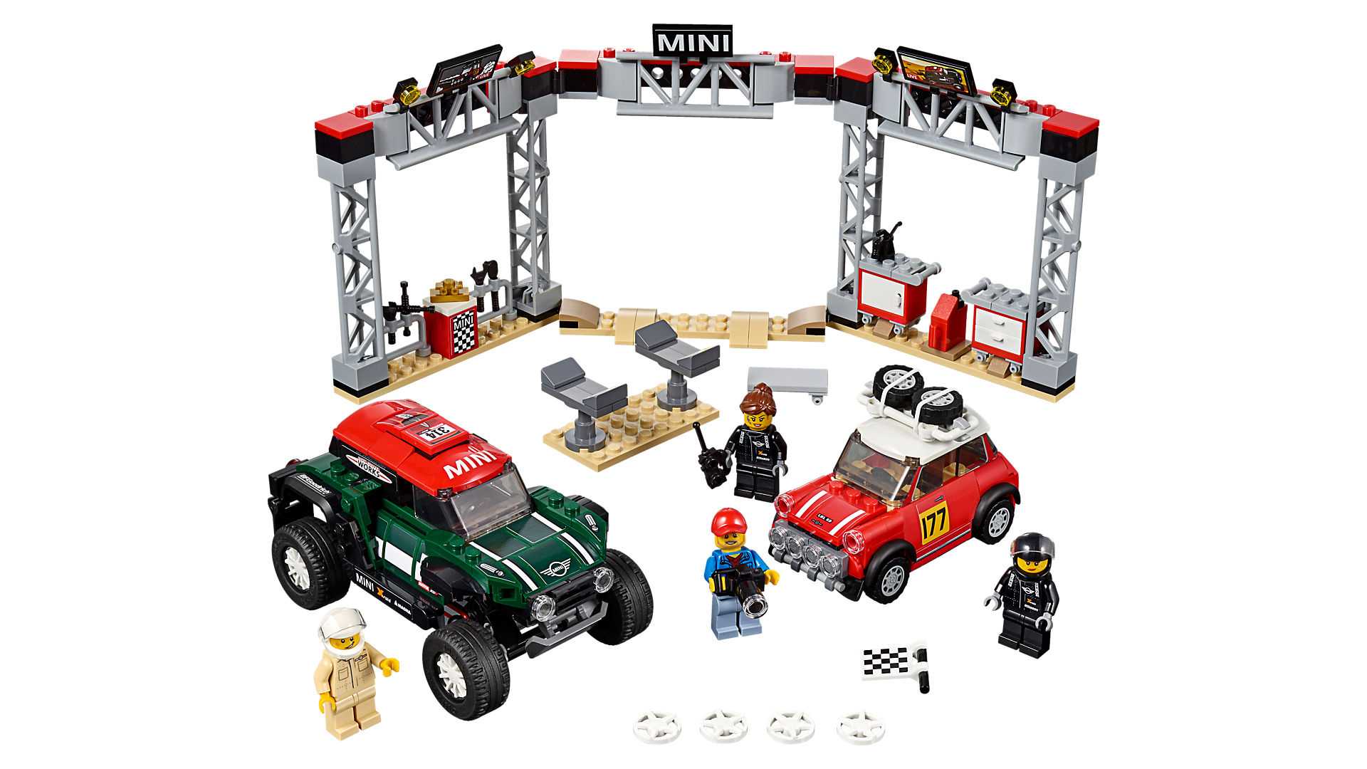 LEGO同樣讓你收藏MINI的跨世代拉力經典,不過現在的MINI真的也是一點都不MINI了啊