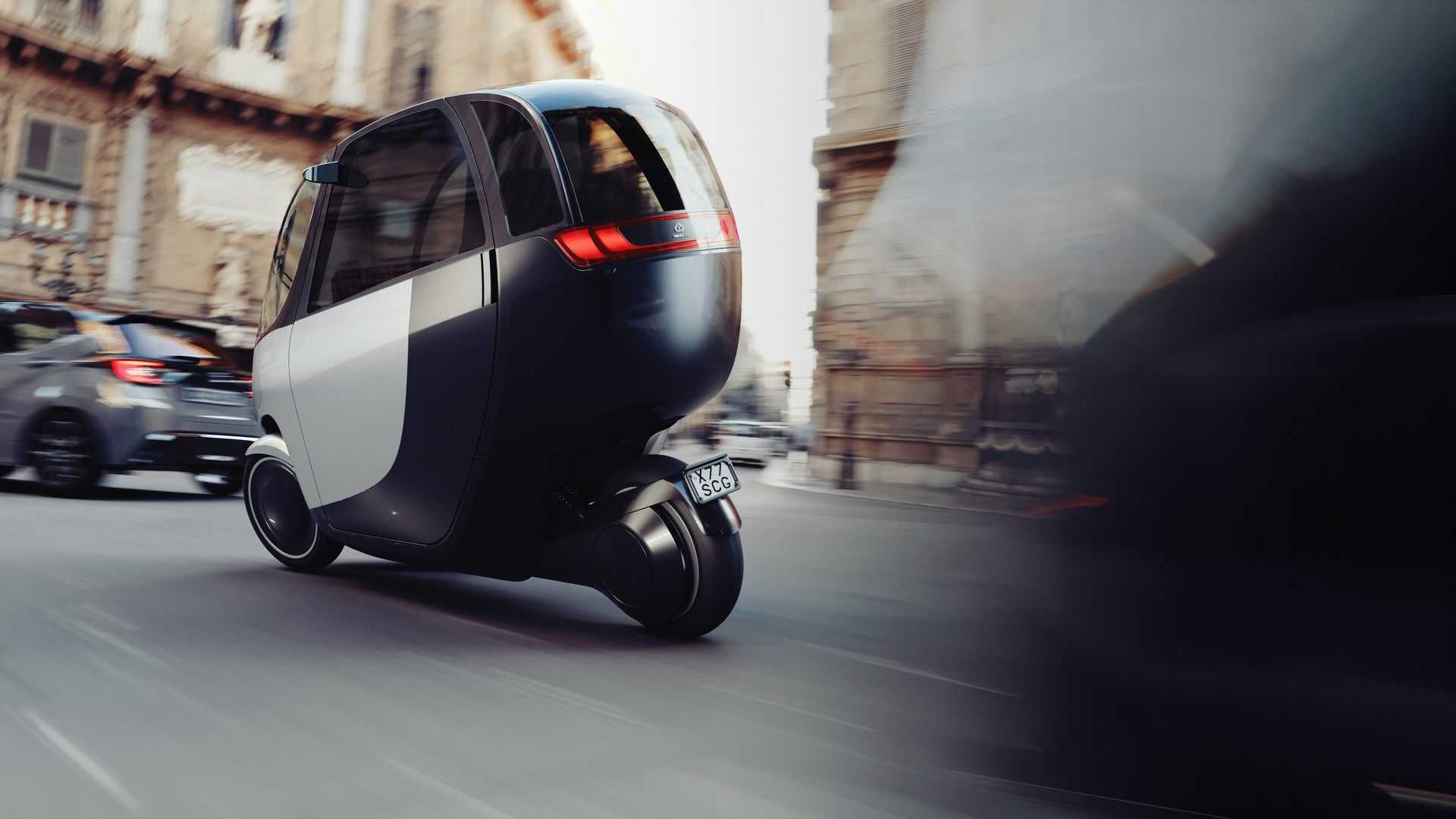 Nimbus Halo和三輪機車一樣,使用傾斜的過彎方式