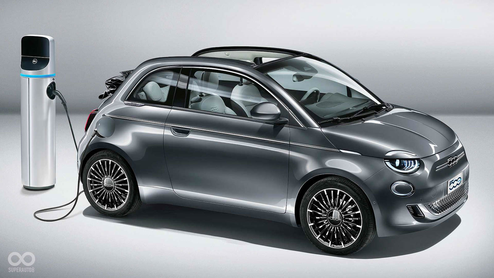 純電版的Fiat 500e擁有118匹最大馬力和320公里最大續航里程