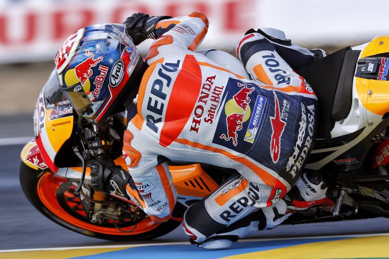 本季在法國站首度上頒獎台的Pedrosa,目前在積分榜上暫居第二,落後Viñales 十七分,他對本週義大利站的情緒有些許波動