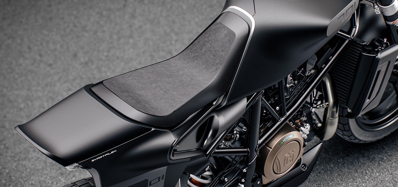 Husqvarna Svartpilen 701與401的車輛尾殼略有不同