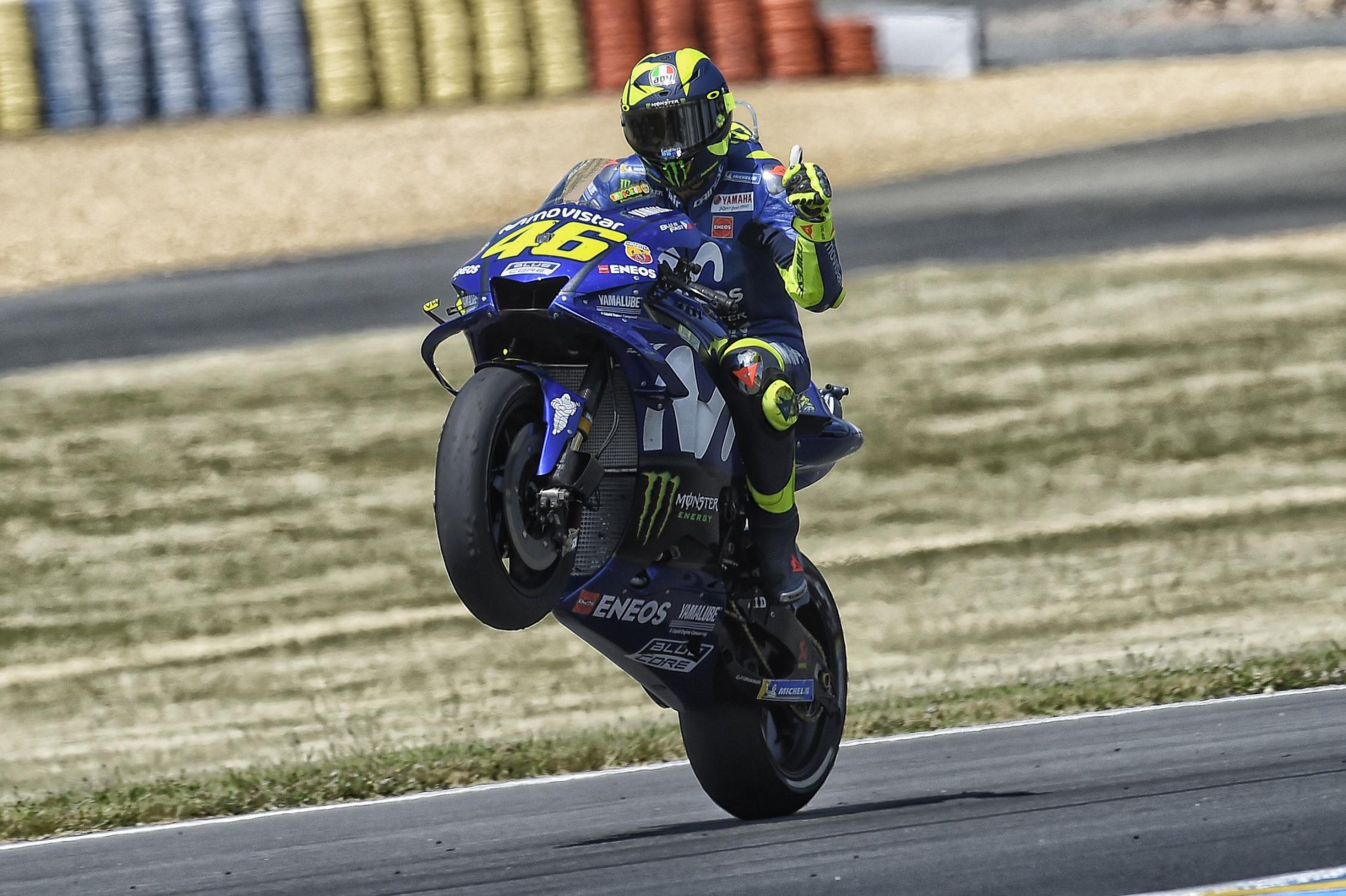 猴王Rossi在先前的採訪中表示，積分榜的落後他並不在意，畢竟目前才跑了五站，後續還有著龐大的積分可以爭取，但是賽車問題是目前的燃眉之急，沒有一台能夠追得上對手的車，讓他們在整個賽季中都沒有了競爭力。