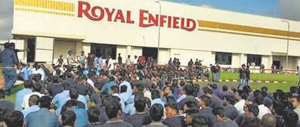 Royal Enfield在這次的罷工中,已經有工廠陷入了停產的狀態