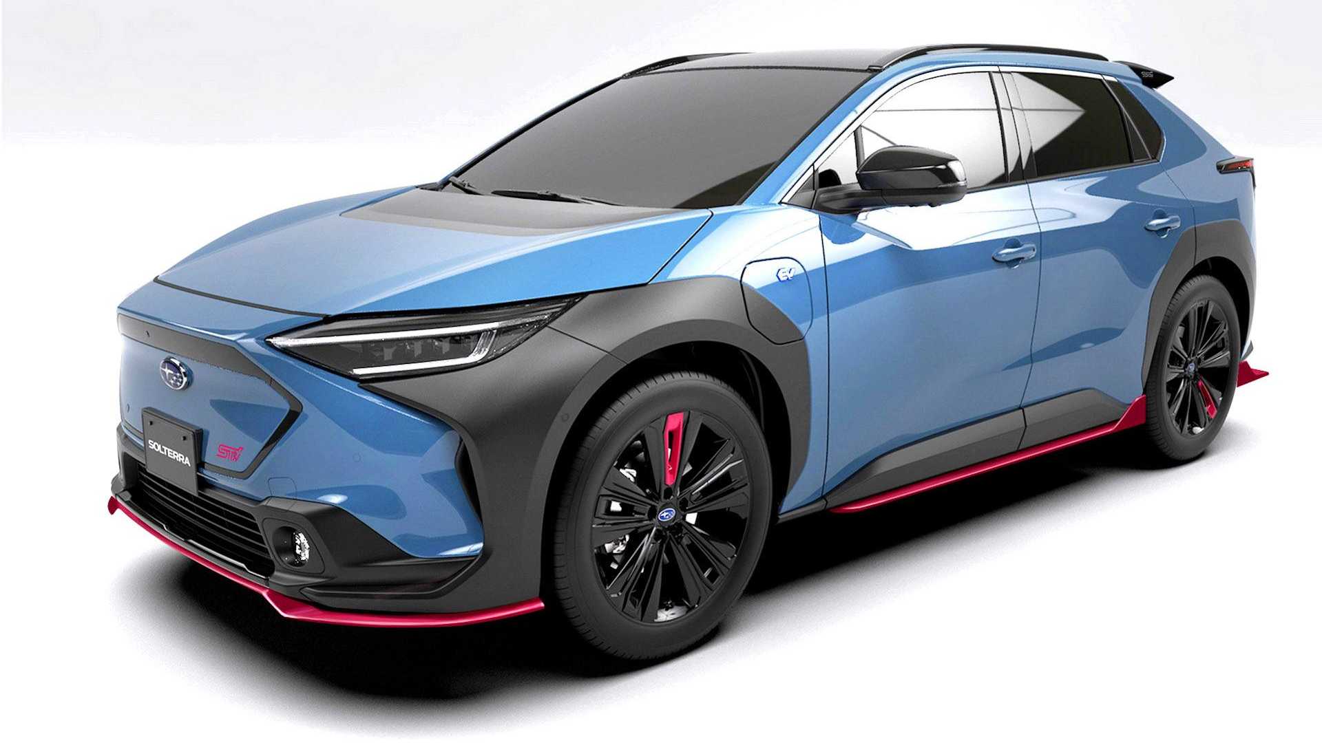 外觀妝點得更有殺氣的Solterra STI概念電動車