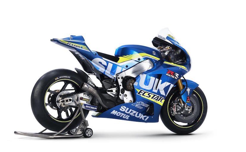 2017 MotoGP 的SUZUKI 廠隊比賽車。
