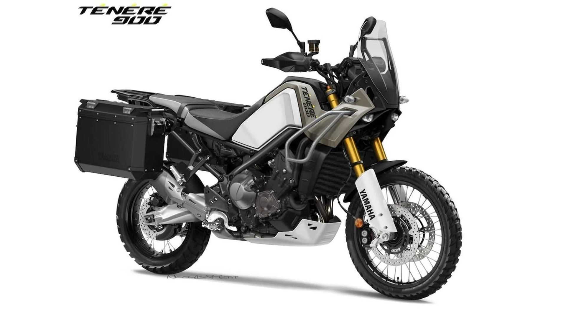 本次亮相的Ténéré 900概念設計圖上,能看到許多來自Ténéré 700和Tracer 9的設計元素