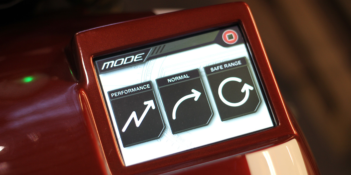 騎士能依據自己的需求調整三種不同動力模式