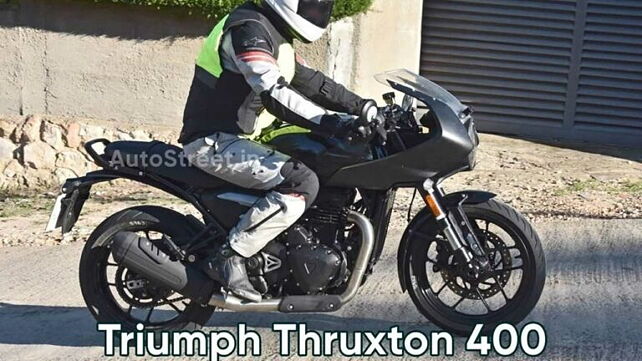 TRIUMPH Thruxton 400 在海外被捕捉到在進行道路測試！