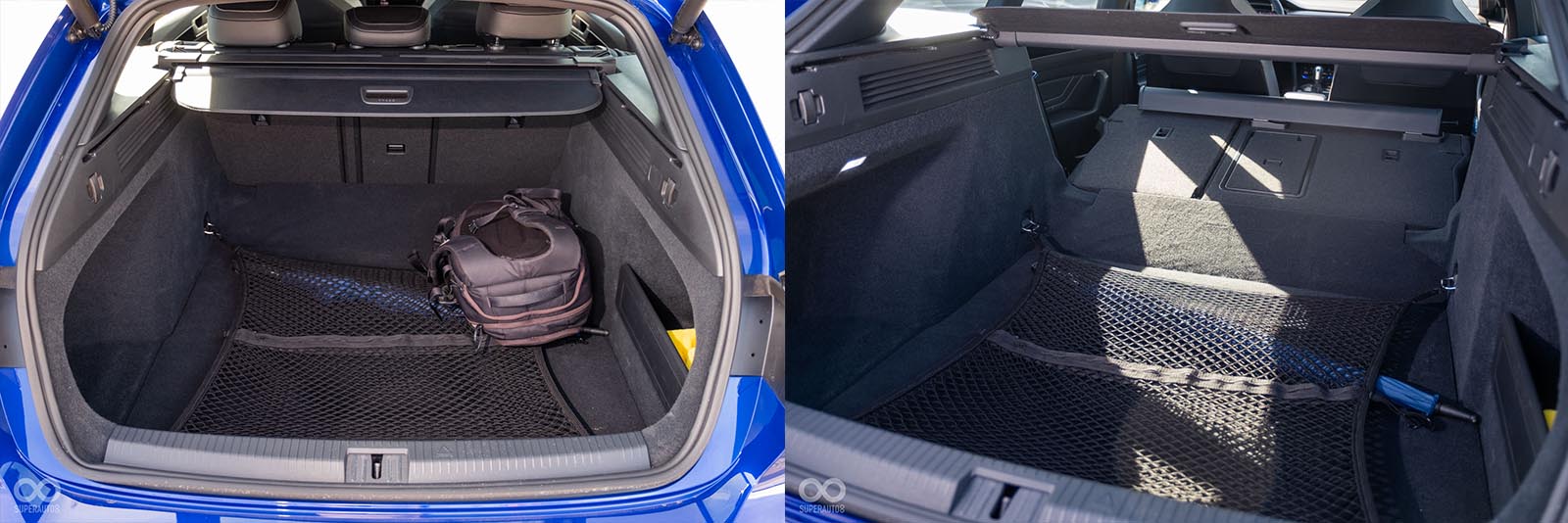 後車廂保有旅行車實用性、利用彈性（圖中使用一機三鏡攝影包示範）