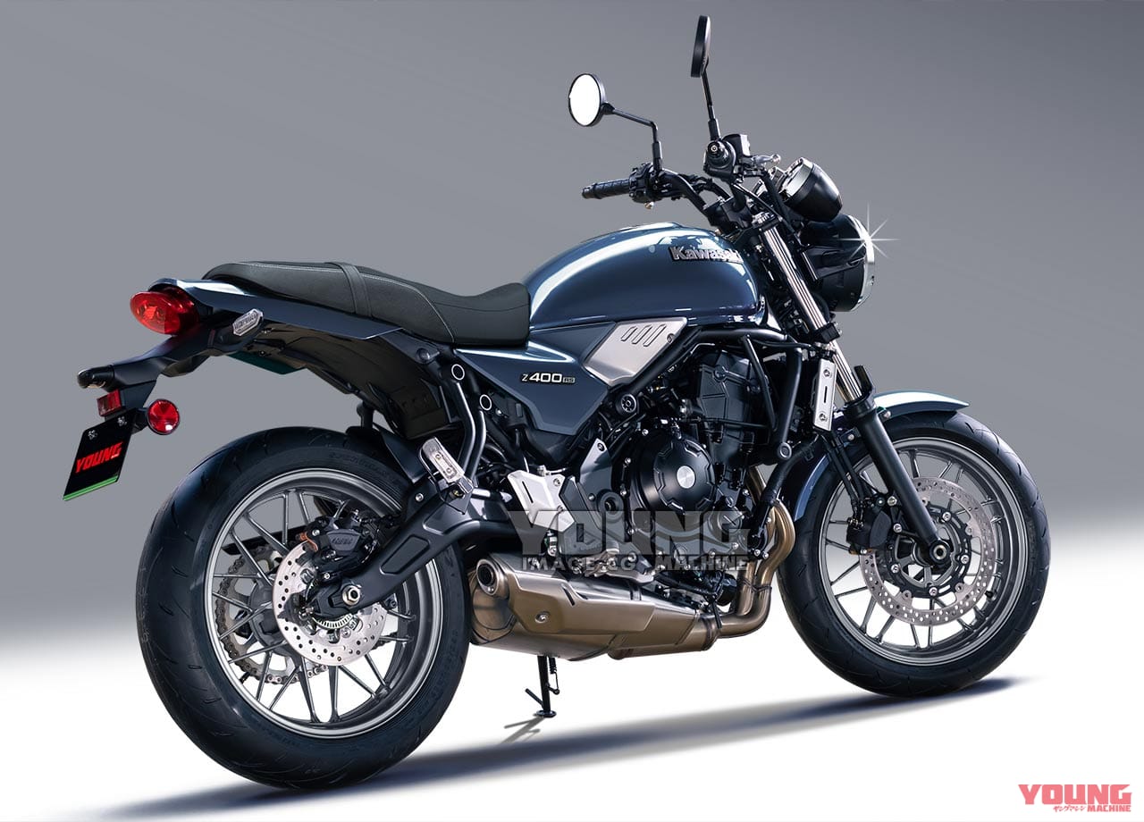 KAWASAKI也傳出Z400RS有可能採用Z650RS車架修改，並搭載以ZX-25R為基礎的四缸引擎