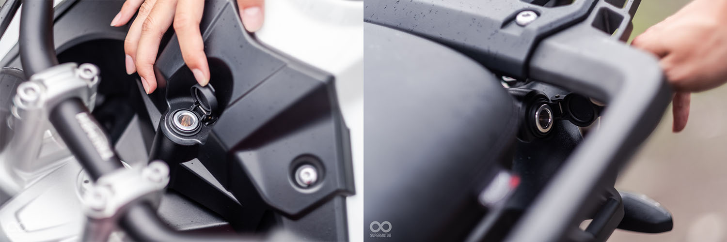 前後分別有兩個點煙孔插座