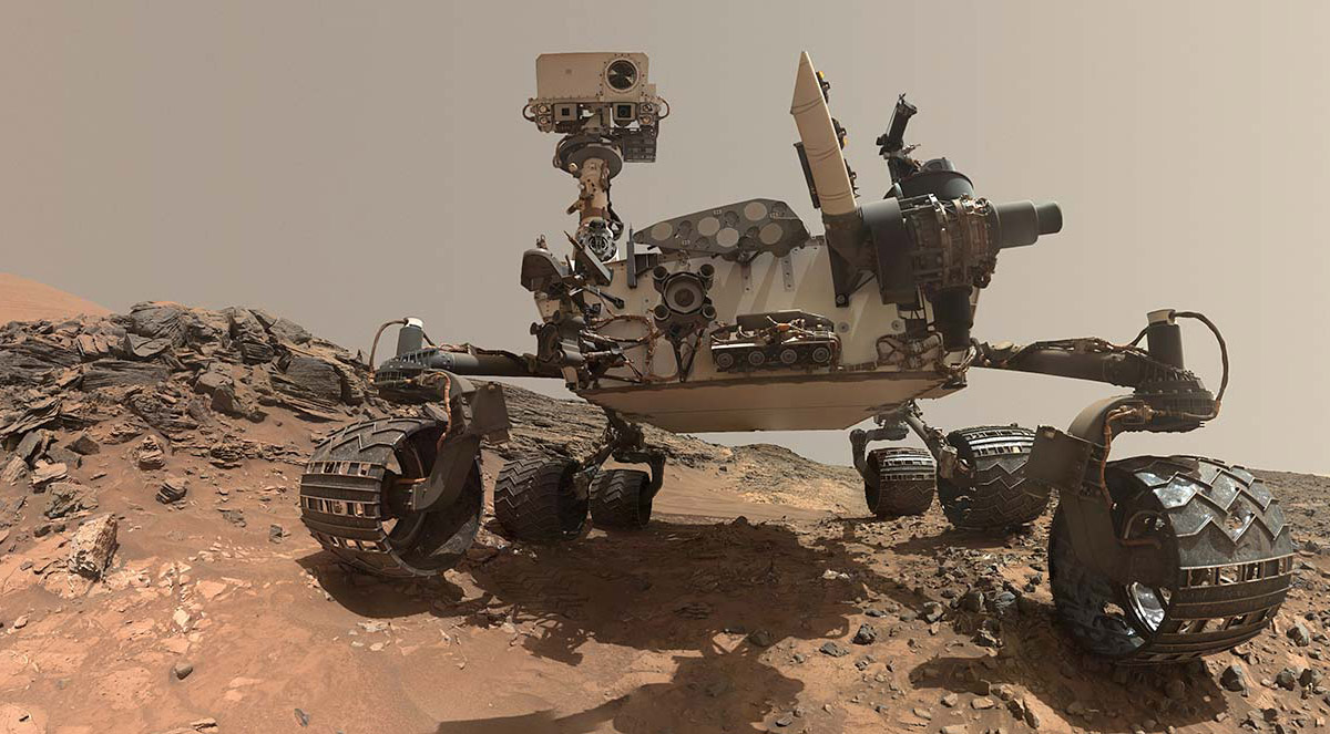 目前還在火星上執勤好奇號探測車