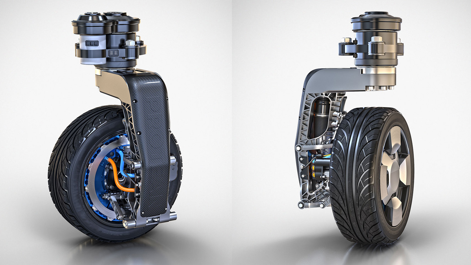 按照影片推測或許車身的驅動是來自於四組輪框本身